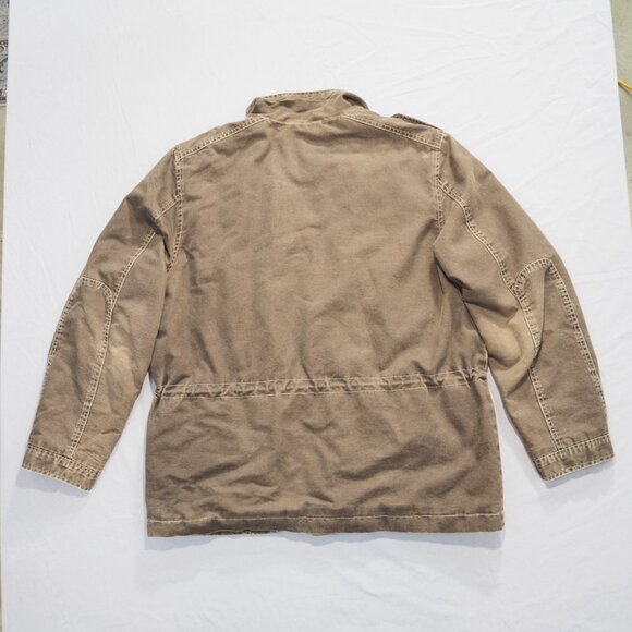 Columbia Utility Jacket Mens Extra Large Brown Canvas Barn Chore Coat Work Faded - Picture 2 of 14